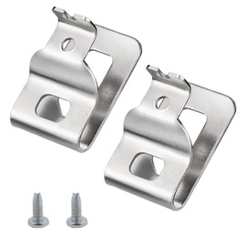 2pcs Belt Clips for Dewalt 304 Stainless Steel Drill Tool Clips Hook Kit,Dewalt Clips,with Screws for Dewalt N268241 N086039 Fit for 20V Power Tools DCD980 DCD985 DCD980L2 DCD985L2