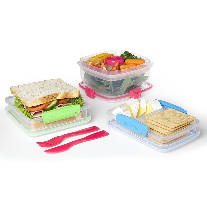 Sistema To Go Collection Sandwich Box Food Storage Container, 15.2