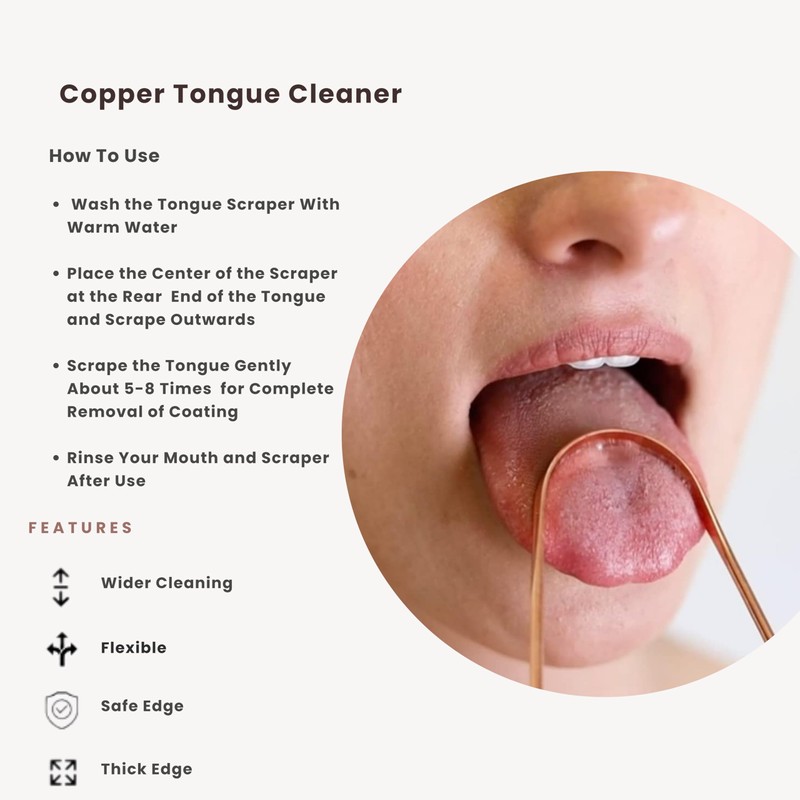 BLIXIFY Copper Tongue Scraper, Set of 2