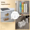 yeesport 8 PCS Cabinet Door Organizer Bins, Clear Plastic Wall