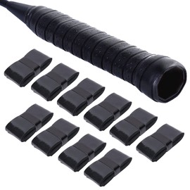 Grip Tape, Wet Tennis, Badminton, Baseball Bat, Dumbbells, Handle, Fishing, Replacement, Anti-Slip, Sweat Absorbent, For Rainy Weather, Set of 10 (Black)