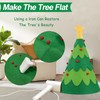 3D Felt Christmas Tree DIY Christmas Tree Decoration Removable Ornaments