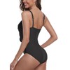 Vevarble One Piece Swimsuit Women Tummy Control Bathing Suit Vintage