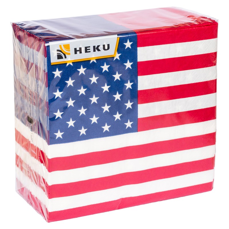 HEKU 100 napkins, 3-ply, 33 x 33 cm, stars and