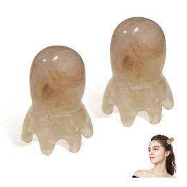 NIIIYTYB 2Pcs Head Massage Tool Scalp Massage Tools Hair Comb Scalp Scraper Tool Chinese Head Spa Tools for Deep Relaxation Head Massager Tool Scalp Tool Full Body 8 Legged Acupressure Massager