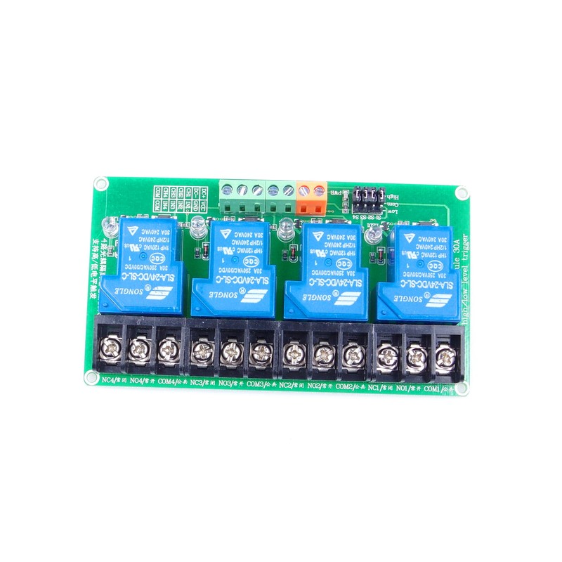 KNACRO 4-Channel DC 24V Relay Module High/Low Level Triggering Optocoupler
