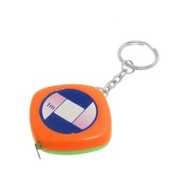 New Lon0167 Orange Green Featured Plastic Shell 1M reliable efficacy Retractable Soft Measure Tape with Key Ring(id:e0c 92 02 87d)