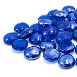 Blue Fire Glass for Firepit, Lava Glass, Gas Fireplace Embers Golden Flame, Bond Manufacturing 67984
