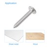 sourcing map Phillips Head Self Tapping Screws, #12x1-1/2" 304 Stainless
