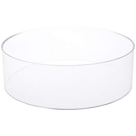 Plymor Clear Acrylic Beveled Egg, Marble, Ball or Sphere Display Holder Stand, 3" H x 10" W