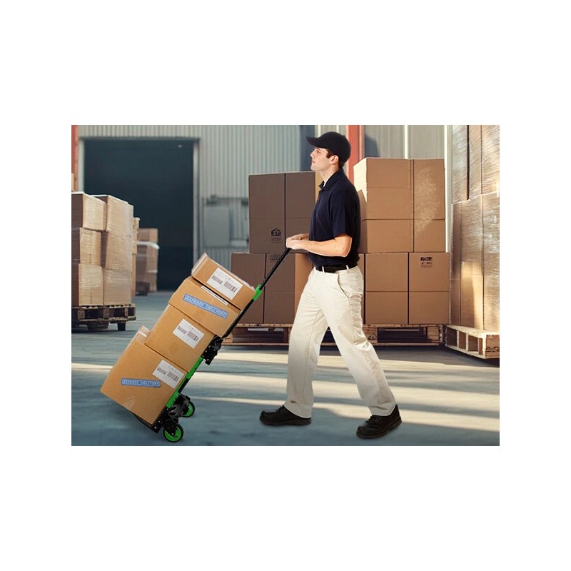 LoJok TECSPACE 2 in 1 Folding Hand Truck, 400 LBS