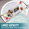 TAILI Bathtub Tray Table for Luxury Bath, Expandable Extra Wide
