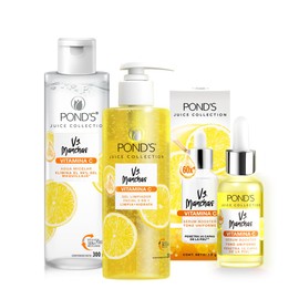 Sérum Ponds Sérum booster Vs Manchas 30g  Agua Micelar Ponds Agua Micelar Vs Manchas 300ml  Limpiador Facial Ponds Limpiador Facial Vs Manchas 200ml  