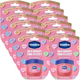 Vaseline Lip Therapy, edición limitada, bálsamo labial tintado variedad, paquete de 12, rosa, 0.25 oz Ea