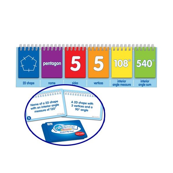 EAI Education GeoModel 2D Geometric Shapes Advanced Flip Chart: Student