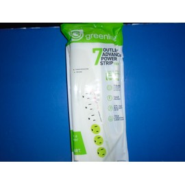 Greenlite 7-Outlet Advanced Power Strip, Energy Saving Surge Protection