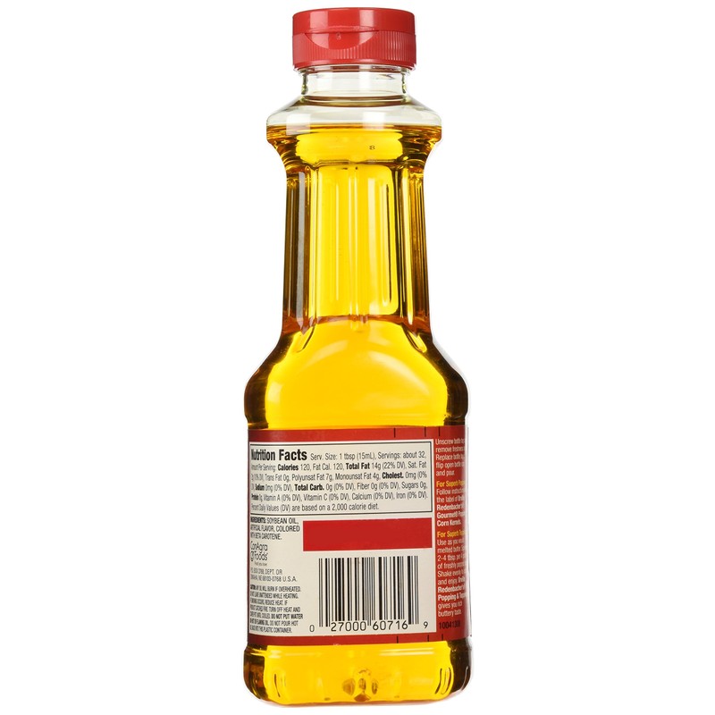 Orville Redenbackers Popcorn Oil 16oz (pack of 6)