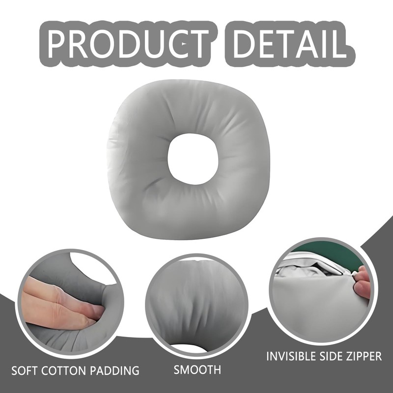 Syylqyr 1 PC Ear Piercing Pillows, Donut Pillow for Ear
