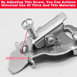 Seam Guide for Sewing Machine, Magnetic Sewing Guide Rolled Hem Presser Foot Sewing Machine Foot, Stainless Steel Seam Guide Ruler Snap on Sewing Machine Feet, Sewing Accessories and Supplies (1Pack)