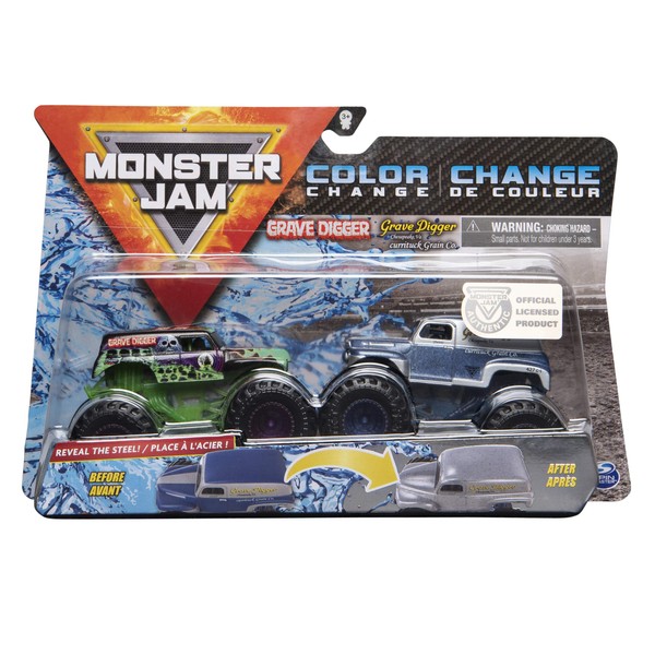 Monster Jam 2020 Color Change 1:64 Scale 2-Pack, Grave Diggers