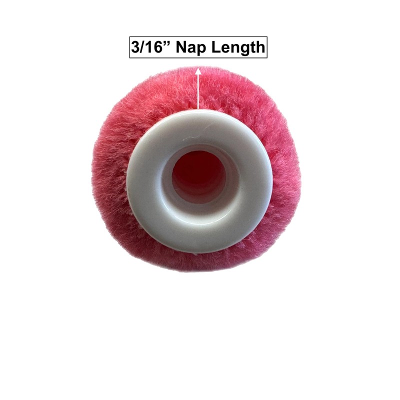 Premium 4-Inch Mohair Mini Paint Roller Covers - 10-Pack, Lint-Free