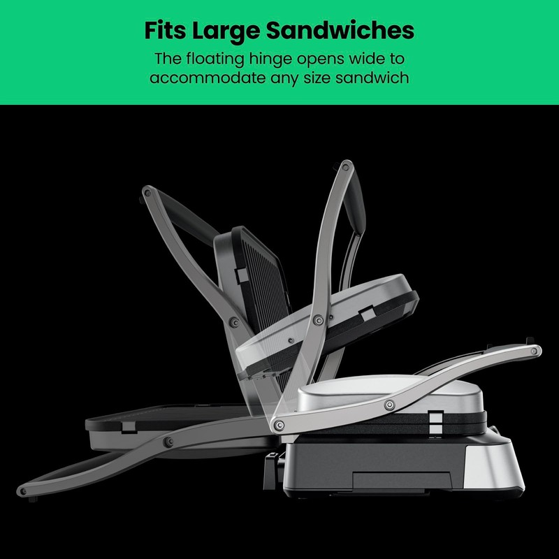 Chefman 5-in-1 Digital Panini Press Grill Sandwich Maker and Griddle