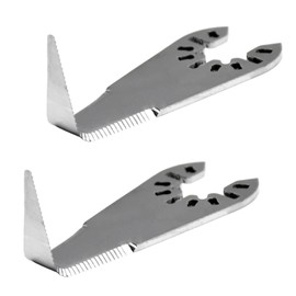Phyxlyn Cold Knife Blade L-Shaped Windshield Removal Auto Glass Cut Out Knife Bent Blade Compatible with Craftsman, Dewalt, Jobmax, Makita, Milwaukee, Porter Cable and More Removing Tool Parts (2 PCS)