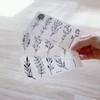 Tattoo Stickers 30 Different Flowers One Point Cute Korean Black