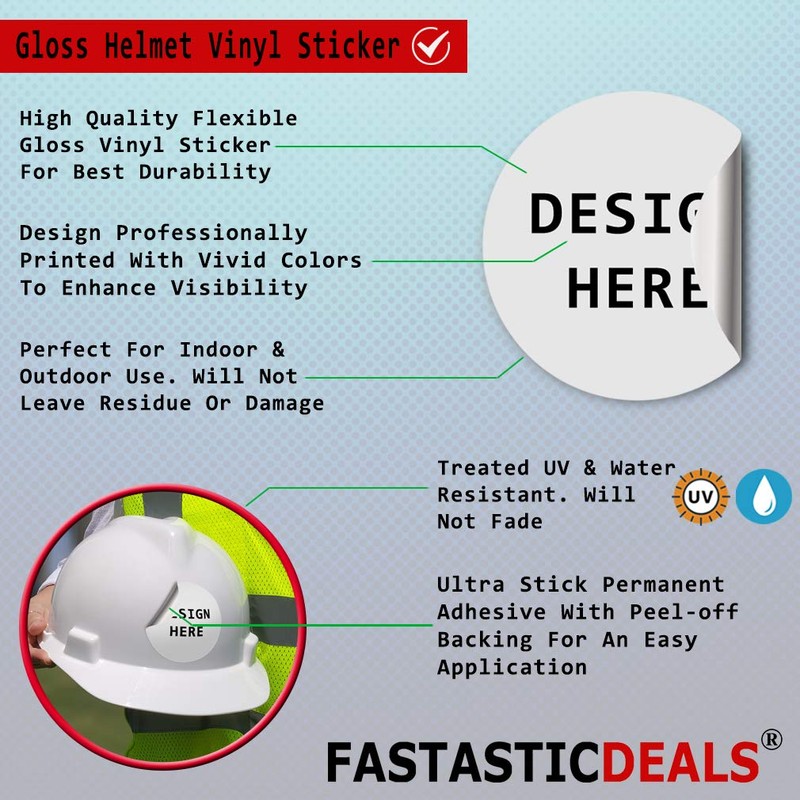 Emergency Management Hard Hat Labels Helmet Vinyl Stickers Decals Reflective