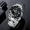 Men Automatic Mechanical Watches Winner Luxury Brand Full Steel Waterproof