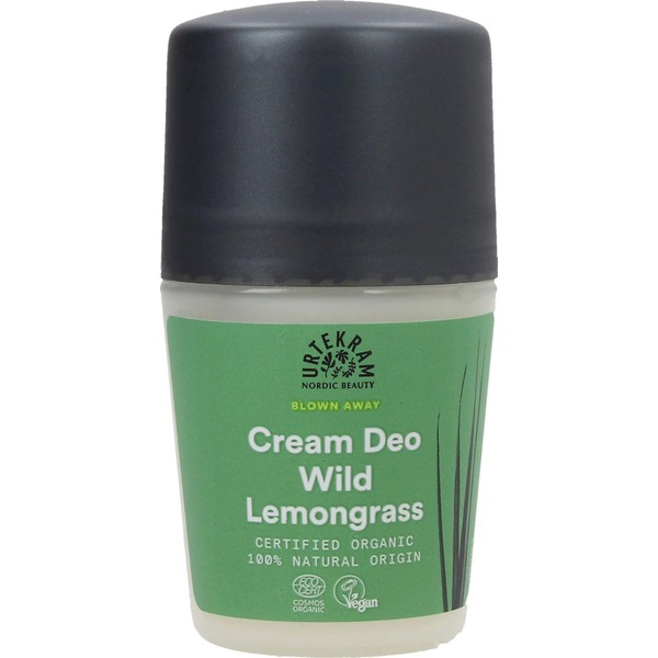 Urtekram Wild Lemongrass Deodorant Roll-On, 50 ml