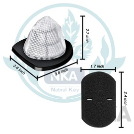 2 Pack 2030 Vacuum Filters&4 Foam Filters with Brush, Compatible with Bissell 3-in-1 Vacuum Models 2030, 20303, 20306, 20307, 20309, 2030H, 2030V, 2030X, 2030Z, Compare to Part #1611501&1611500