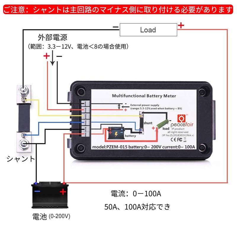 YOJOCK 9 in 1 Electric Monitor, DC 0-200 V, 100