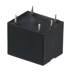 AllGIFT 5pcs JQC-3FF-S-Z DC 12V Electromagnetic Power Relay, PCB Mount, SPDT, Black