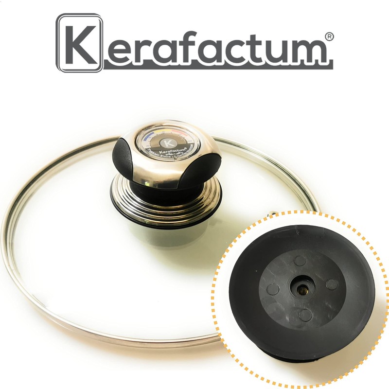 Kerafactum Replacement Handle Replacement Lid Handle with Thermometer Thermal Lid
