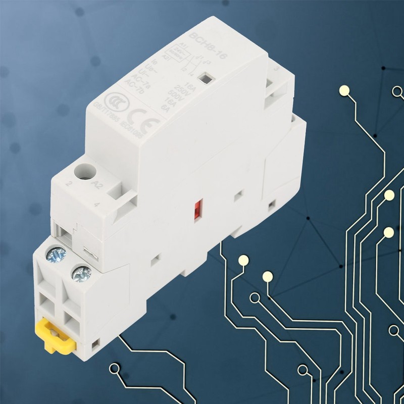 2P 16A 24V 1NO 1NC 50/60HZ Din Rail Household AC Contactor