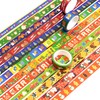 YUBX Christmas Washi Tape Set 12 Rolls Cartoon Embellishment Basic