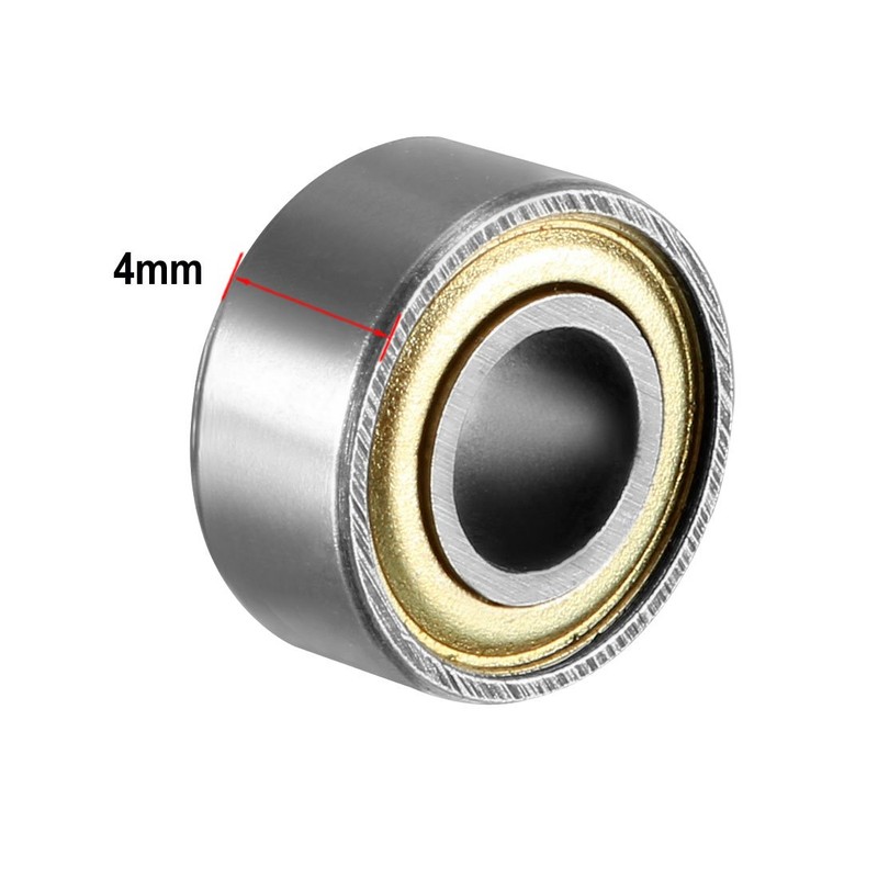 sourcing map Deep Groove Ball Bearings 684ZZ Double Shielded 4