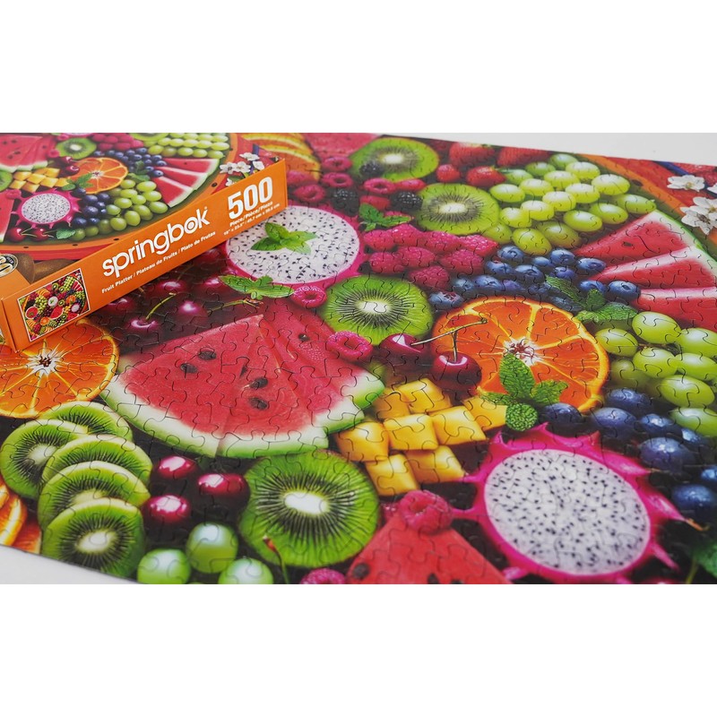 Springbok Fruit Platter 500 Piece Puzzle for Adults- Featuring a