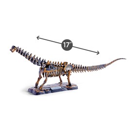 Eggbox Titanosaur Dinosaur Bone Excavation Set for Children, 19-Piece Skeleton for Digging, Building & Displaying, STEM Toy, Prehistoric Adventure Gift for Boys and Girls