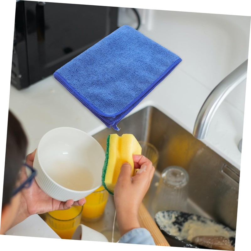 MAGICLULU Microfiber Dish Towel Set 4pcs Washcloths Tableware Cleaning Towels