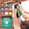 Midori Handprint Stamp, PALM COLORS Shachihata Palm Colors Stamp, Handprint,
