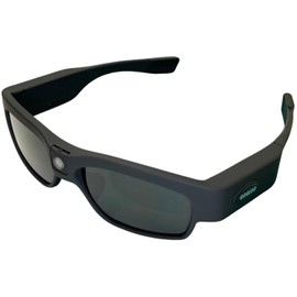 GOGLOO E11 Black Action Camera, Sunglasses, Camera, Glasses-Type Camera, Smartphone Linkage, 2K, 30FPS, Full HD, 60 FPS, 720p, 60 FPS, Wide Angle Lens, Equipped with WiFi, Waterproof, Glasses, Camera,