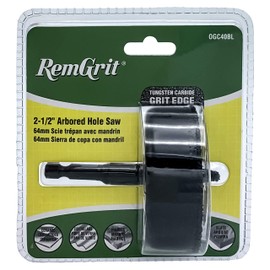 Disston E0104584 2-1/2-Inch RemGrit Carbide Grit Arbored Hole Saws 64mm