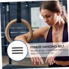 GRIRIW 3Pcs Multi Functional Gymnastic Ring Belt Durable Hanging Straps