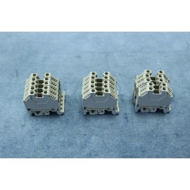 WEILAND Lot of 14 New Wieland Terminal Blocks WK4/U 12722 600/800V 20-10AWG BEIGE