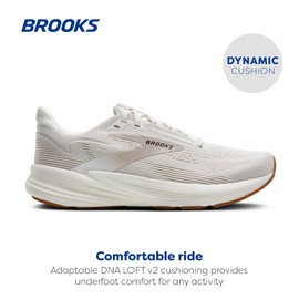 Brooks Women’s Revel 8 Neutral Running & Walking Shoe - White/Chateau Grey - 8 Medium