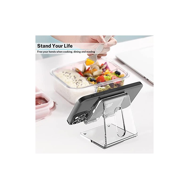 Crpich Soporte acrlico para telfono Celular, Soporte porttil, Soporte para