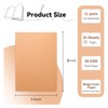GJNMYSD 10 Pack A5 Blank Notebooks Kraft Brown Cover Journal