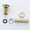 RANDOM Brushed Gold Sink Drain with Overflow Bathroom Pop Up